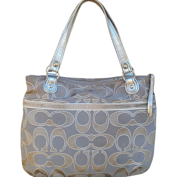 Coach Gray Shoulder Bag - Picture 2 of 6